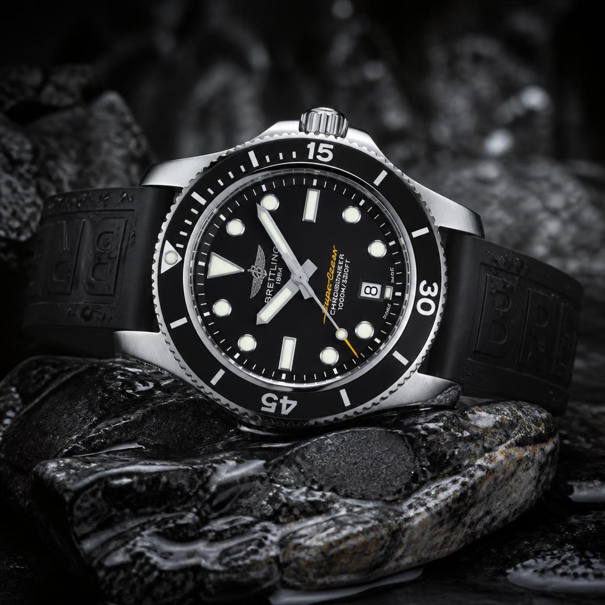 Breitling Superocean Heritage '57 A10370 — Black with retro indexes