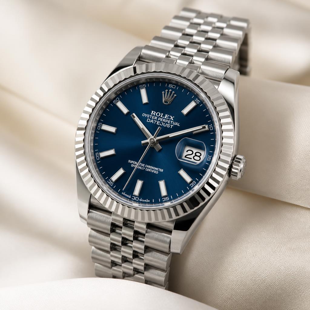 Rolex Datejust 41 with blue dial accepted for trade-in