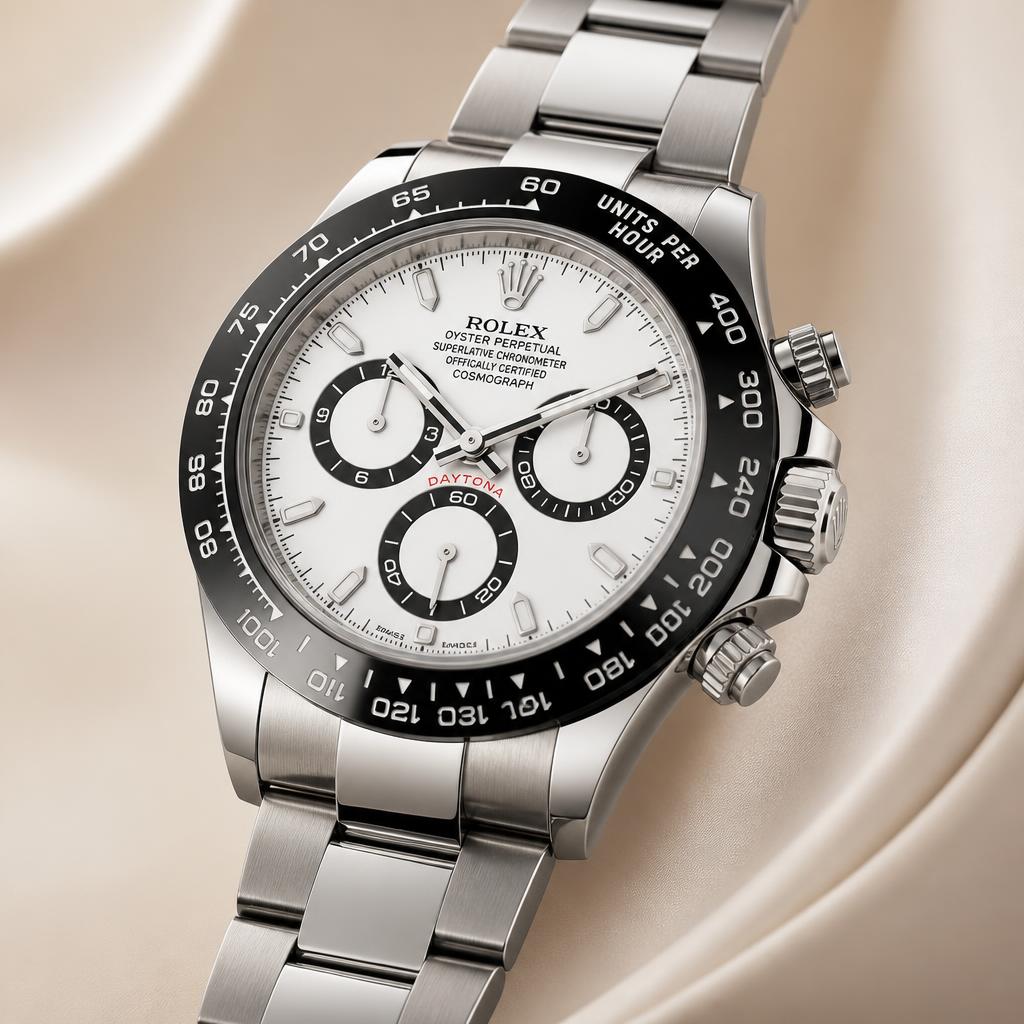 Rolex Cosmograph Daytona with white dial accepted for trade-in