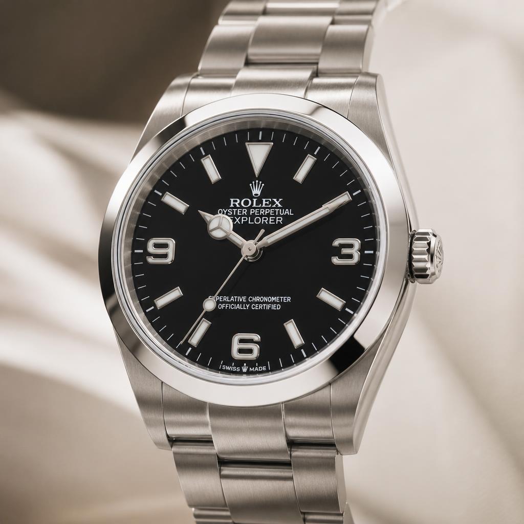 Rolex Explorer 36 124270 — Black with 3-6-9 numerals