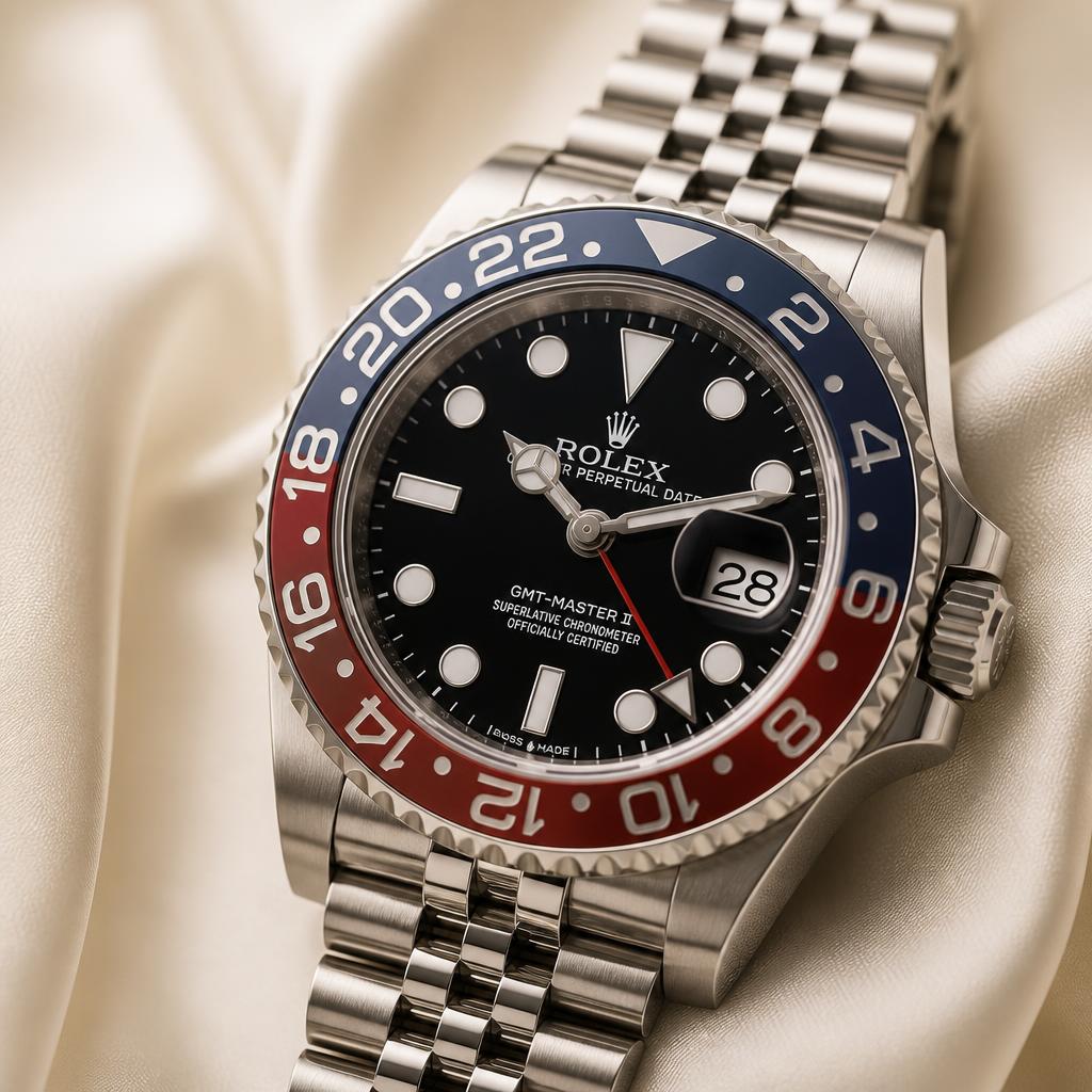 Rolex GMT-Master II Pepsi 126710BLRO — Black lacquer