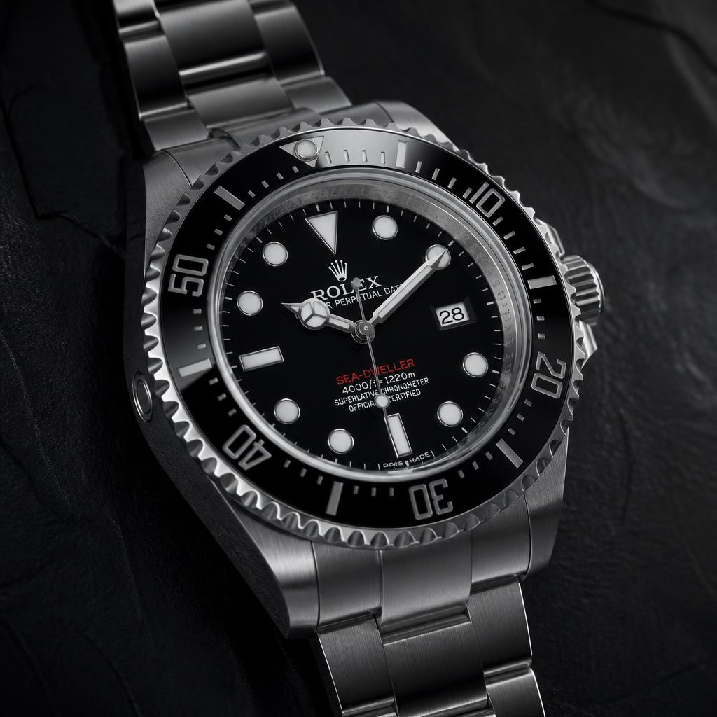 Rolex Sea-Dweller 126600 — Black, Chromalight display