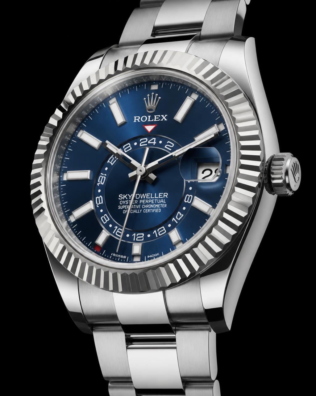 Rolex Sky-Dweller 336934 — Bright blue, sunray finish